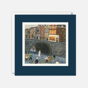 Carte artistique patinage sur glace par Rachel Victoria Hillis