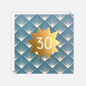 Age 30 Deco Card by James Ellis