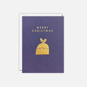 Mini carte de Noël pouding doré par James Ellis