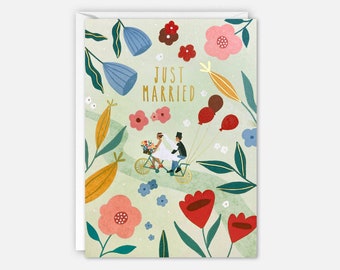 Bicycle Wedding Card by James Ellis