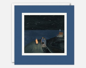 Cartão de arte Perseidas por Yelena Bryksenkova