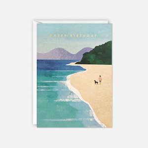 Carte d'anniversaire Beach Walk par James Ellis