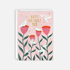 Carte d'anniversaire maman oiseaux par James Ellis