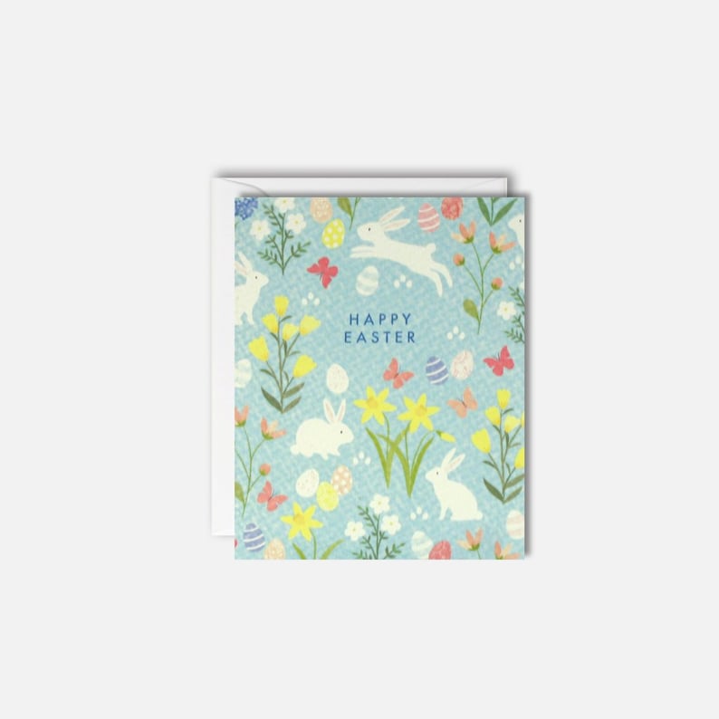 Floral Happy Easter Pack Of 5 Cards New