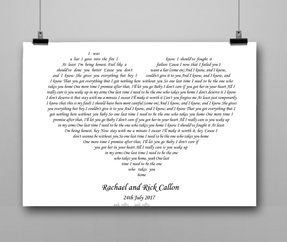 Ariana grande one more time song lyrics poster first dance new etsy uk