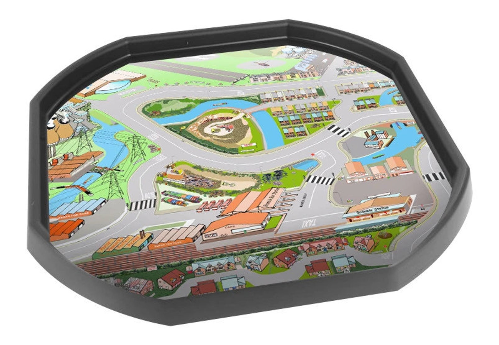 Tuff Tray Mat Road Play Inserts 86x86cm Road Cars Etsy Australia