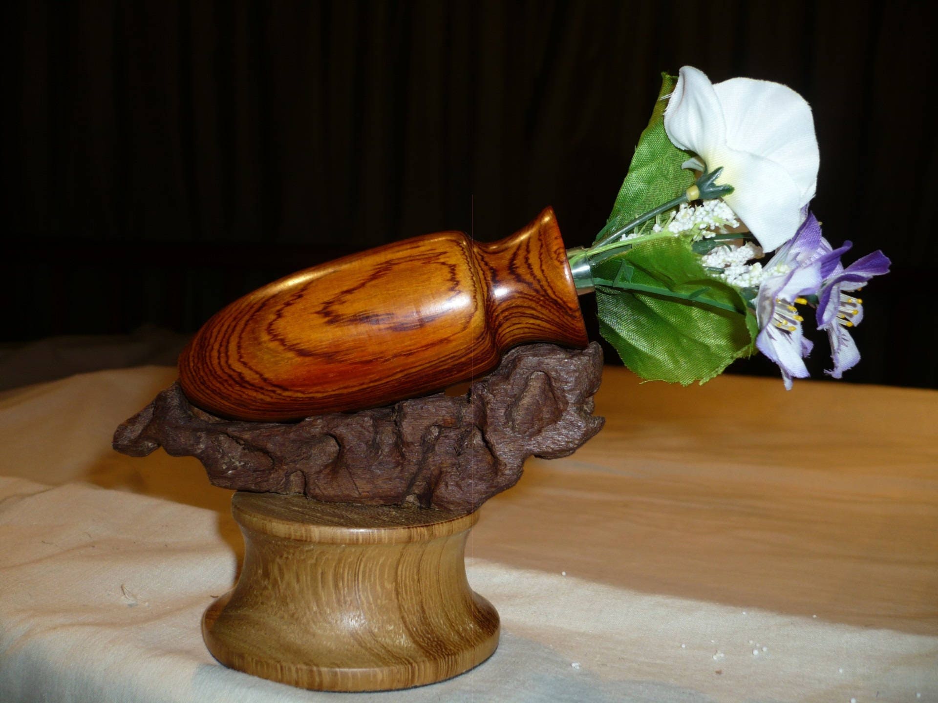 Soliflore en Bois de Cocobollo