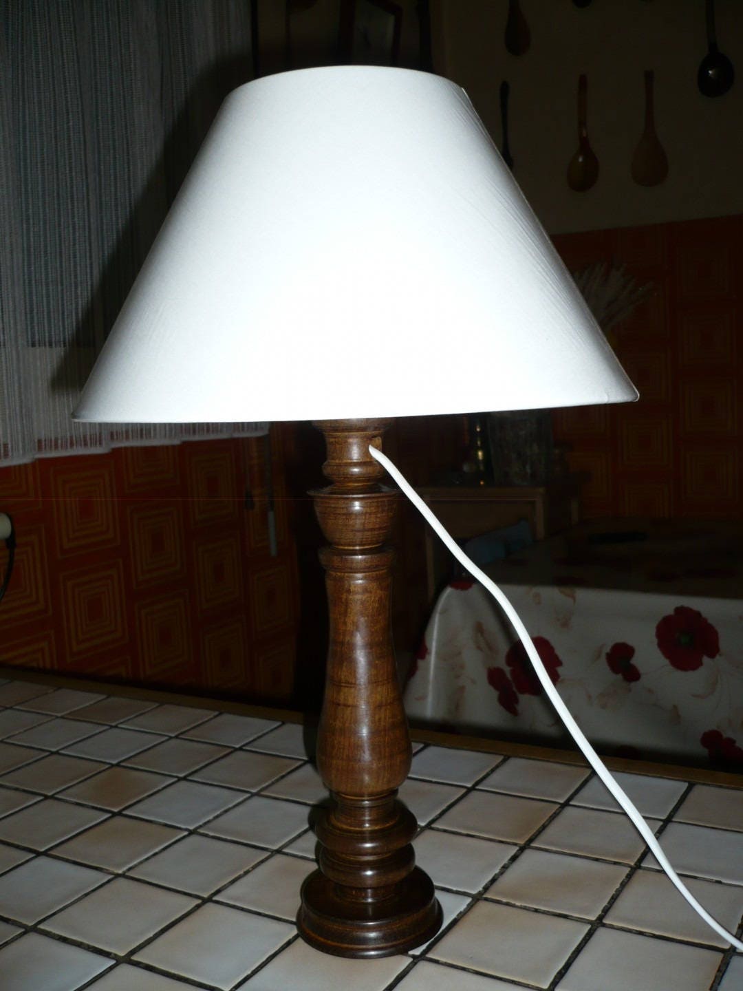 Lampe Tourné en Ipé Du Brésil | 1