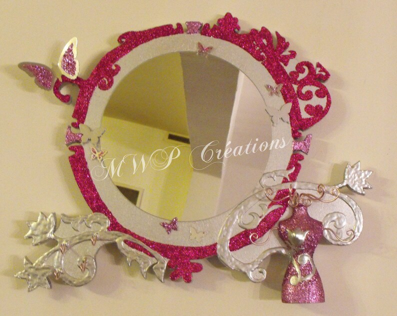 Handmade Topaz Jewelry Holder And Mirror Handmade Topaz Jewelry Holder And
