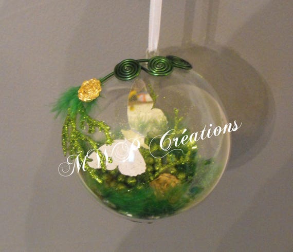 Ball Home Deco Butterfly Mirror Dark Green And Etsy