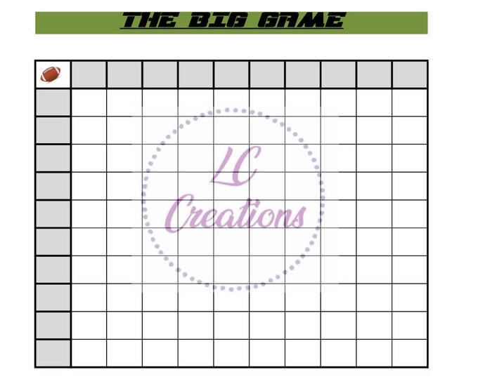  Printable Football Pool PDF Etsy