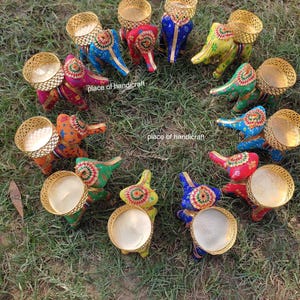 80 PC Elephant Tealight Candle Holder Festive Home Decoration, Housewarming favor, Wedding Gift, Decor Elephant, Home Decor, Gift for Her,