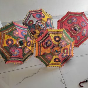 Wholesale Lot Indian Umbrella for Wedding Decoration traditional  parasol party decor umbrella Diwali decoration