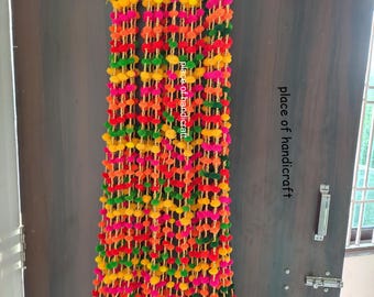 50 Pcs Pom Pom Garlands Indian Garlands String Indian Wedding Decorations Haldi Mehandi diwli Decorations party Backdrops garlands