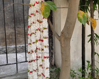 Indian Decoration Artificial Paper Flower Strings Jasmine Flower Garland Artificial Blossom Indian Wedding party home Decoration String