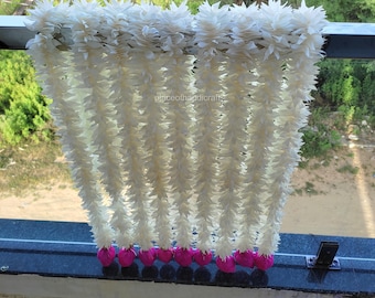 50 pc FREE SHIPPING  Indian Jasmine Gajra Christmas Wedding party Decoration Mehndi Decor Backdrop ,Gajra Lotus Buds Hangings Lotus Buds