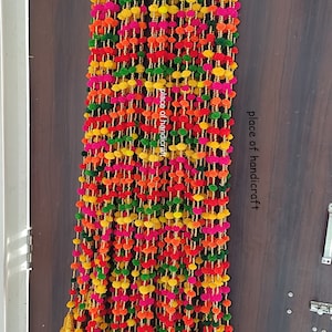 30 pezzi SPEDIZIONE GRATUITA Decorazione multicolore per feste di compleanno e matrimonio indiano, decorazioni Mehndi, fondale, pompon, nappe Gota.