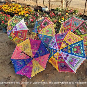 Wholesale Lot Indian Umbrella for Decoration Wedding parasol party decor umbrella Diwali traditional party decoration umbrella wedding
