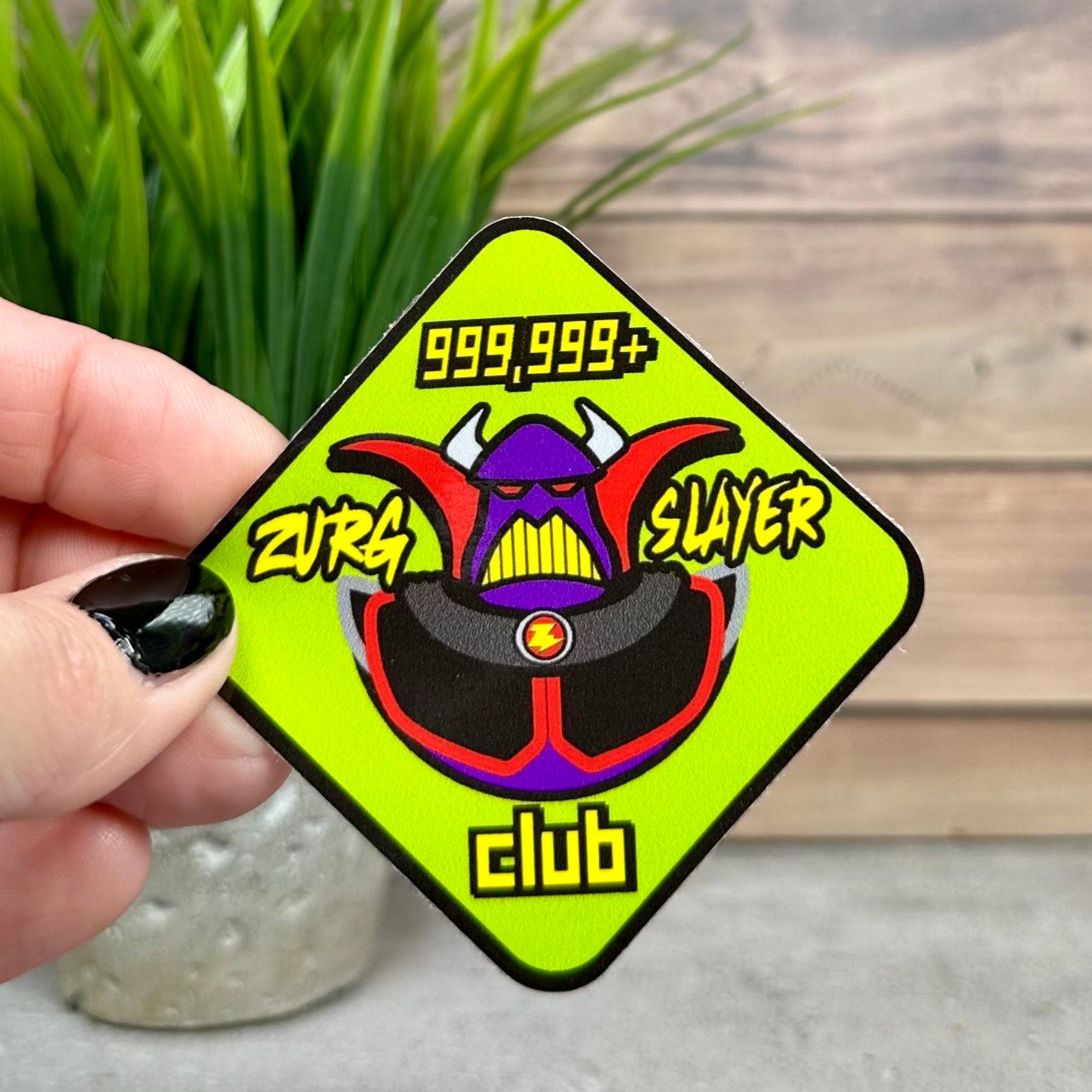 AIRBLASTER　エアーズラスター　ステッカー Zurg Slayer Sticker - Buzz Lightyear Astro Blaster, 3in Waterproof