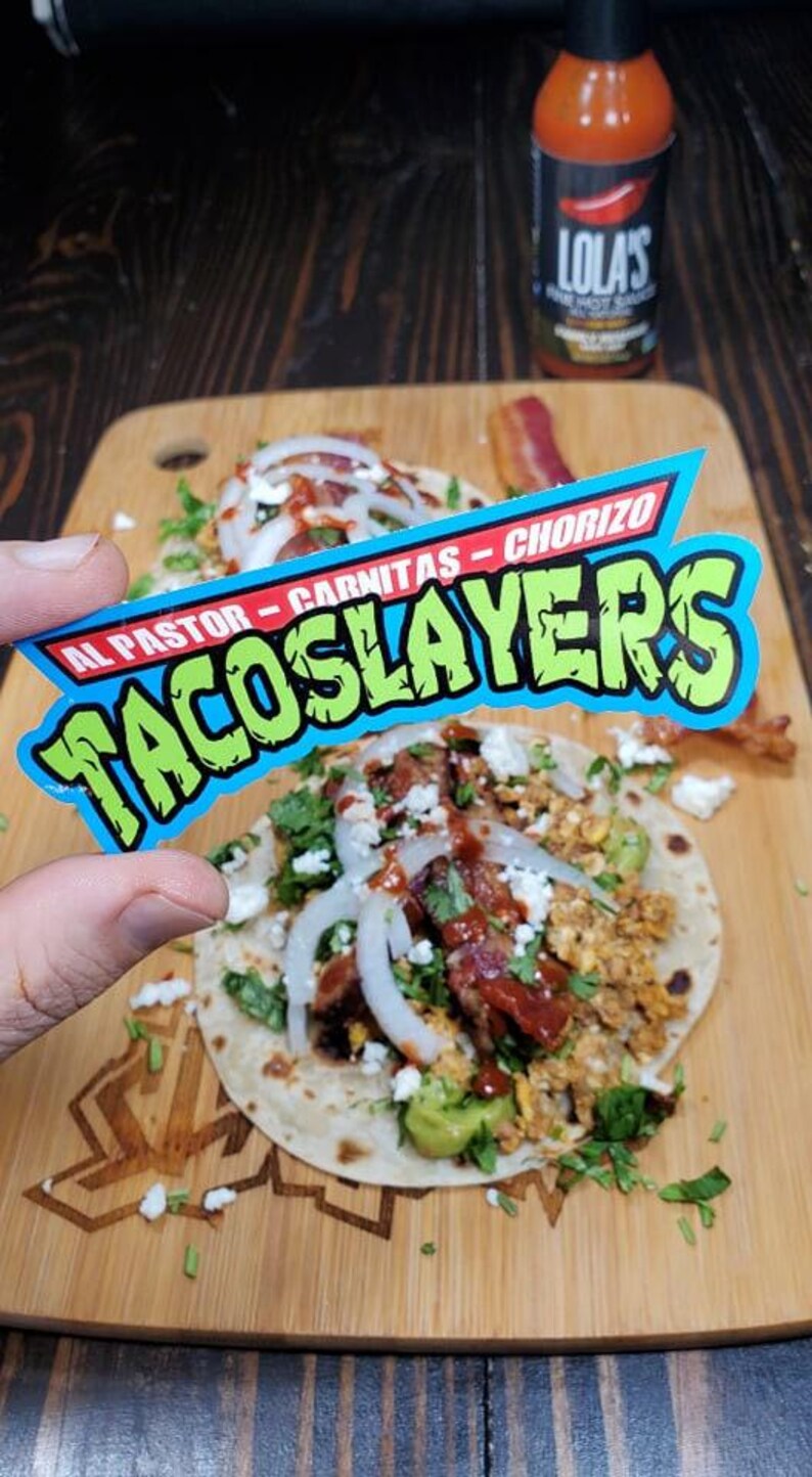 Turtle Ninja Taco Slayers Sticker: Comic Fun Design (Waterproof Vinyl, 4.3in) image 5
