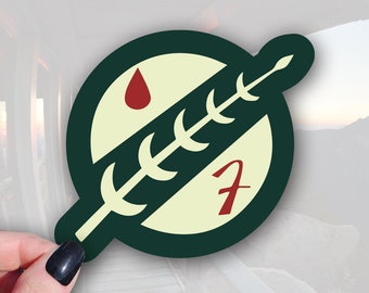 Star Wars Boba Fett Chest Emblem Sticker (Waterproof Vinyl, 3in)