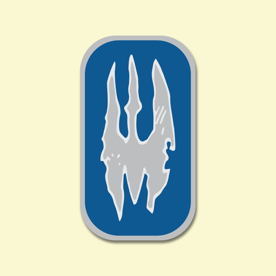 Death Watch Mandalorian the Watch Sigil Sticker Etsy