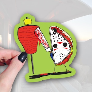 Taco Sticker: Friday the 13th Al Pastor - Waterproof Vinyl Decal 2.2in
