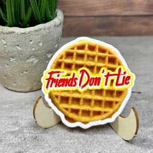 Friends Don't Lie Stranger Things Sticker - Waterproof Vinyl Decal 2.5x2.5in