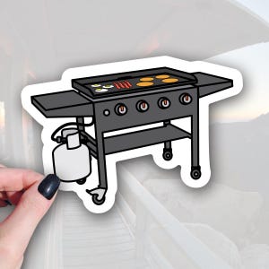 Blackstone Griddle Sticker: BBQ Culture Fan Art (Waterproof Vinyl 3.5x2.5in)