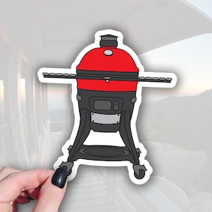 Kamado Joe Classic III Sticker - Waterproof Decal - BBQ Culture Art - Great Gift for BBQ Lovers