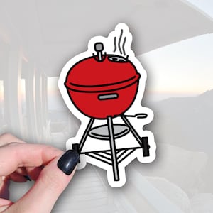 Weber Kettle BBQ Grill Sticker - Enhance Your Grilling Experience - BBQ Lover&#39;s Gift