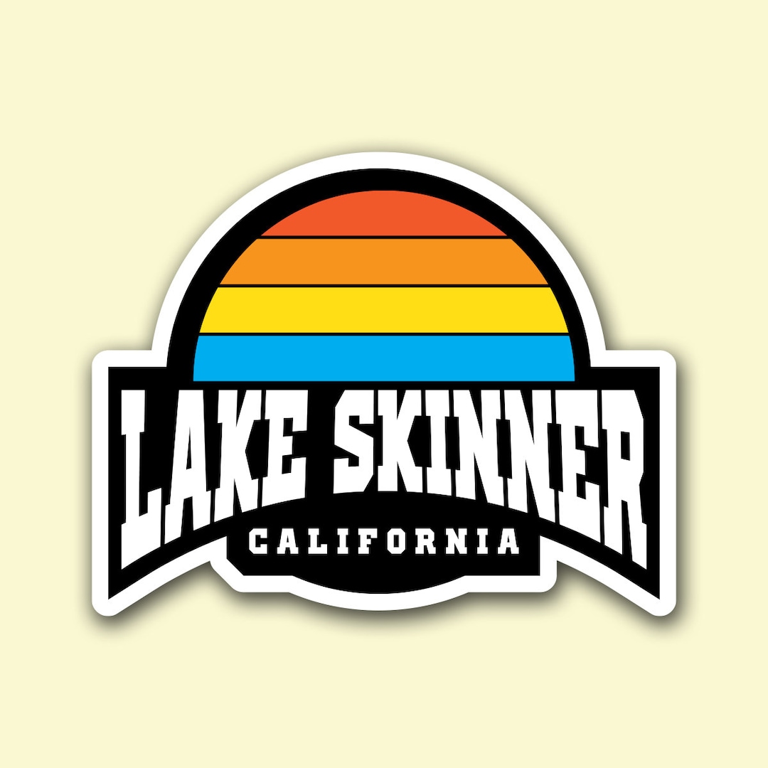 Lake Skinner, California Sunset All Weather Sticker Etsy