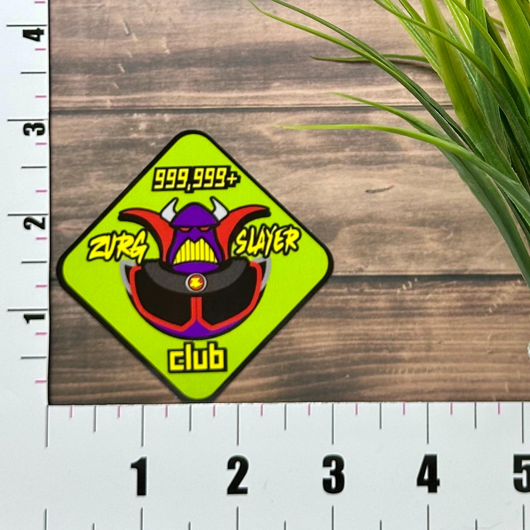 Zurg Slayer Sticker - Buzz Lightyear Astro Blaster, 3in Waterproof