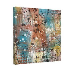 Modern Art Prints Abstract Designs replica from Pablo Barilari Canvas Stretched, Abstract Art Collection: Contemporary Wall Decor 0.75'' image 4