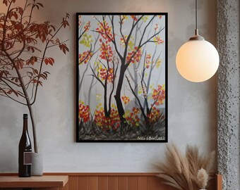 Wall Art Gray Forest - by Pablo Barilari's signature