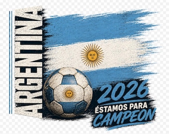 Argentina 2026 World Cup Soccer T-Shirt | Argentina Football Fan Shirt | La Albiceleste Supporter Tee