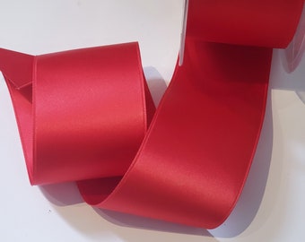 Nastro di raso rosso – 50 mm di larghezza – Full 22,9 m bobina