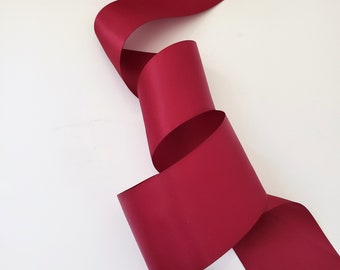 Glamorous burgundy satin ribbon - width 50 mm (5 cm)