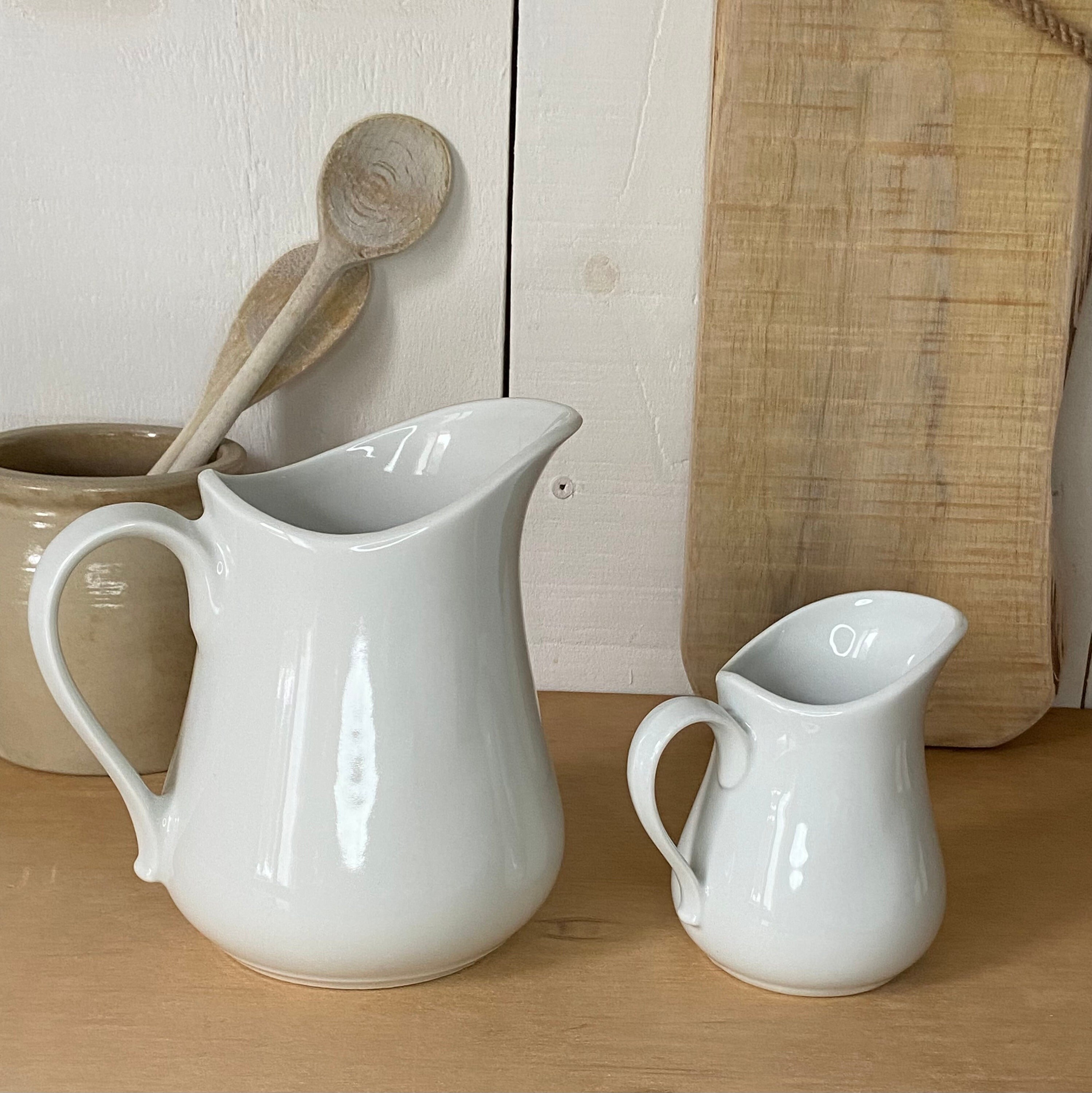 A Lovely Aplco French Whte Porcelan Jug Decorated Wth - Etsy