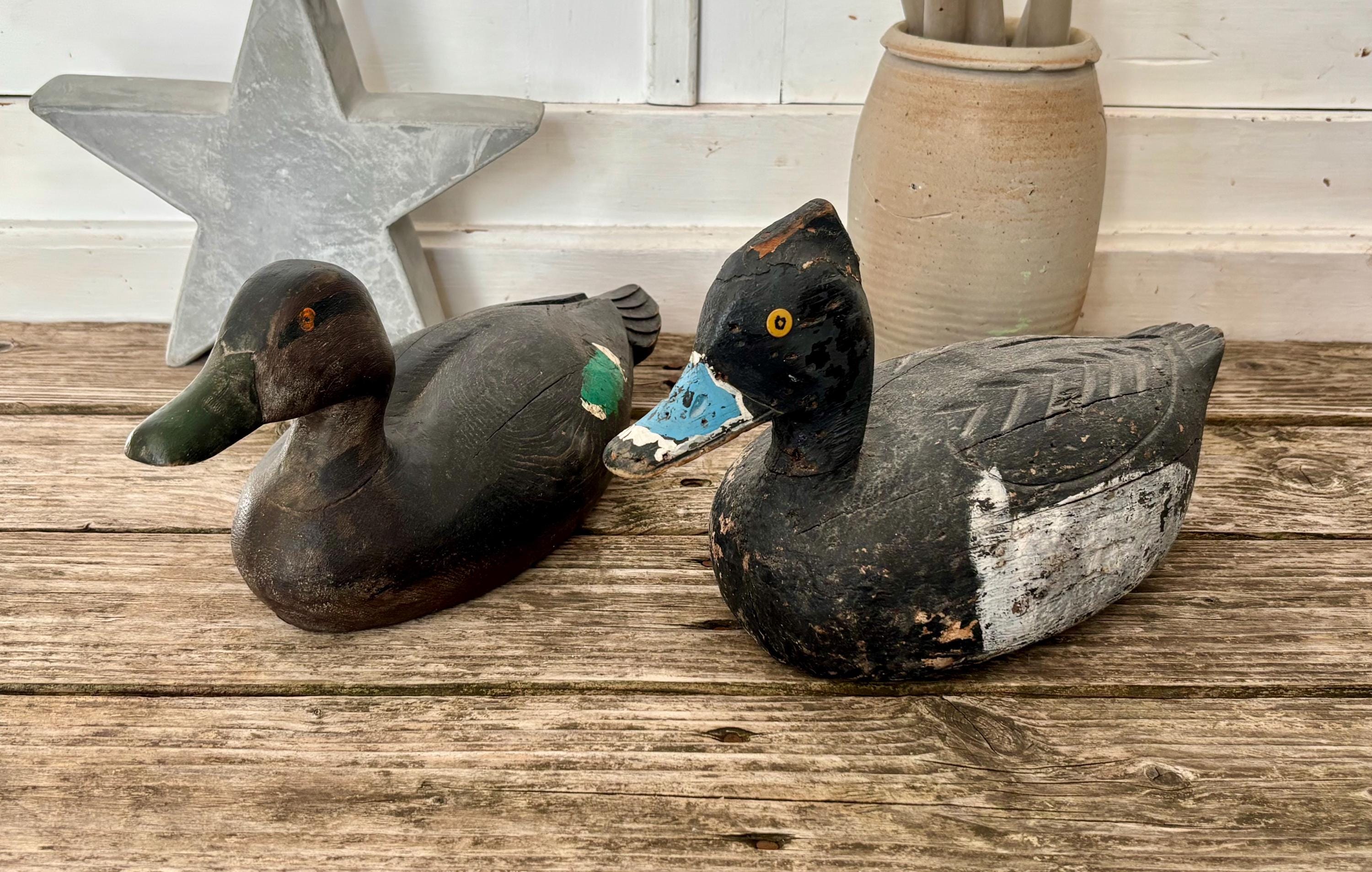 Wooden Decoy Duck French - Etsy