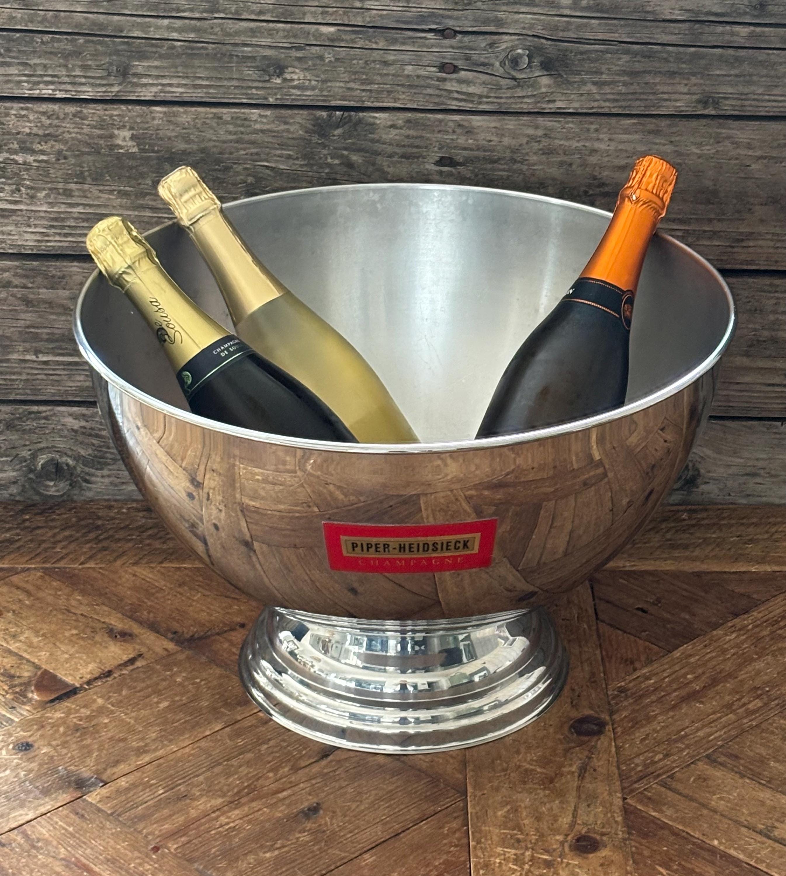 6 COUPES A CHAMPAGNE en verre PIPER HEIDSIECK modèle PISCINE Rouge Rubis EUR 20,00 - DE