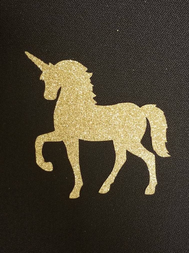 glitter unicorn cutout choose colors etsy