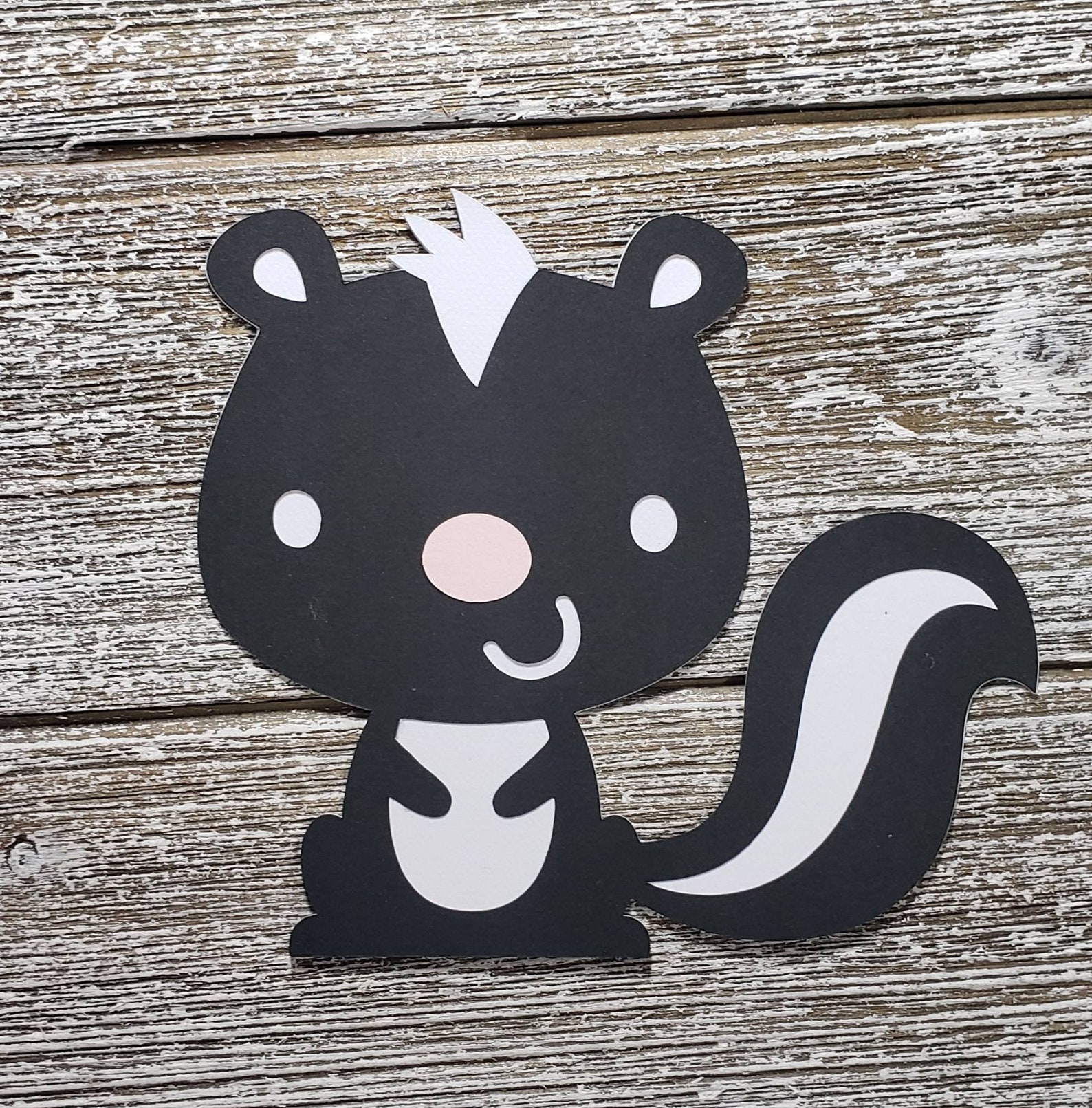 Woodland Skunk Cutout - Etsy