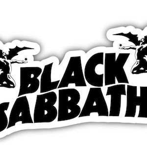 BLACK SABBATH Sticker Decal *SIZES* Heavy Metal Vinyl Bumper Wall Angel Ozzy