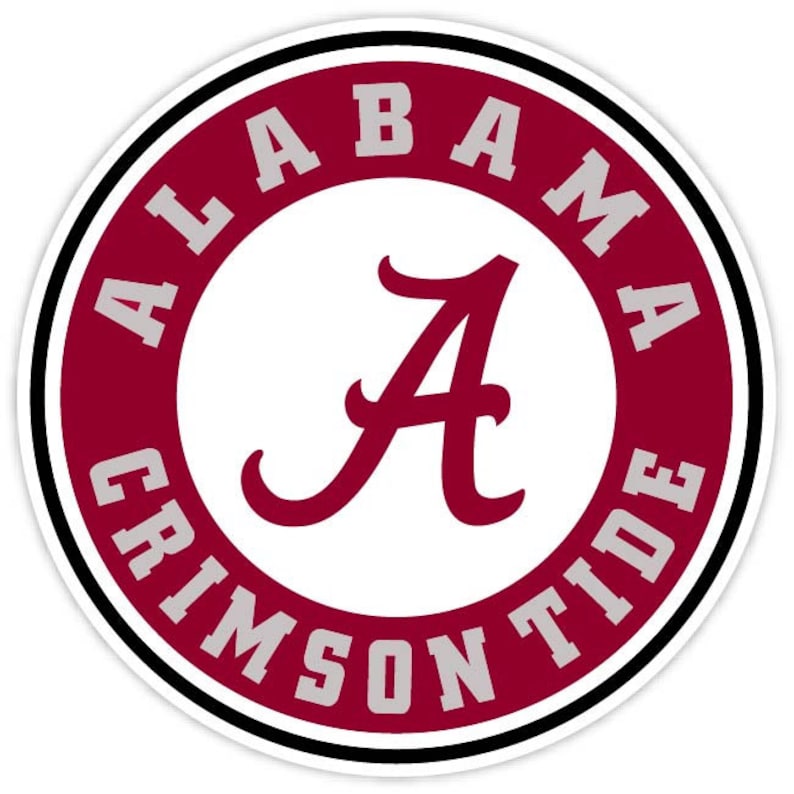 Alabama Crimson Tide 'SCRIPT A' Vinyl Decal - 4-Inch Car Sticker By WinCraft