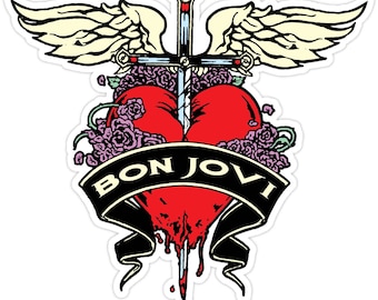 BON JOVI Rock Music Sticker Decal *SIZES* Vinyl Bumper Window Wall