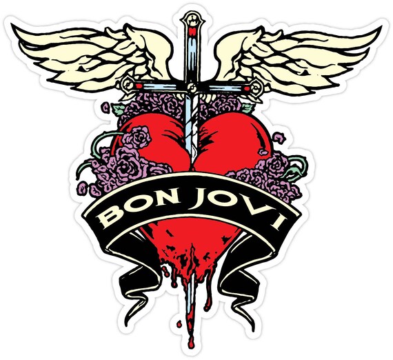 Vinyl Sticker Decal full color logo car truck Bon Jovi 002