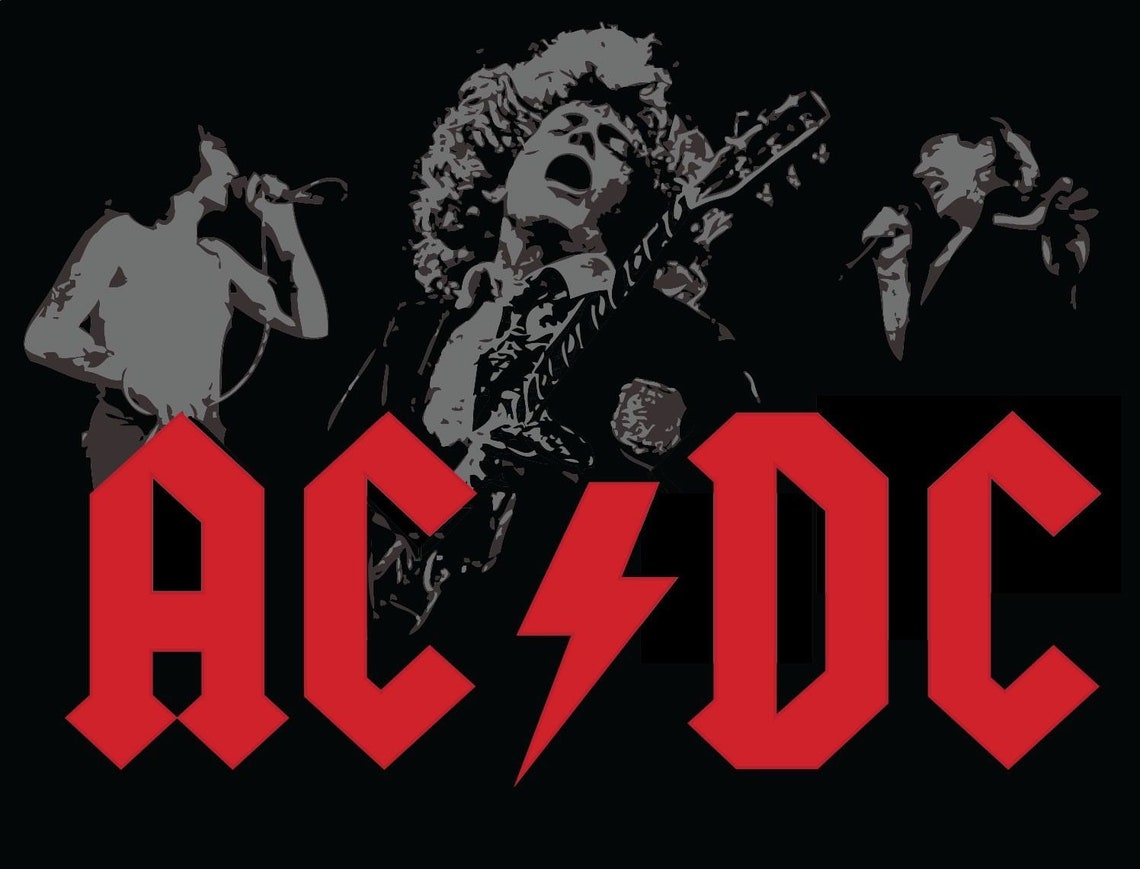 AC-DC Sticker Decal *sizes* Vinyl Bumper Wall Ac/dc - Etsy