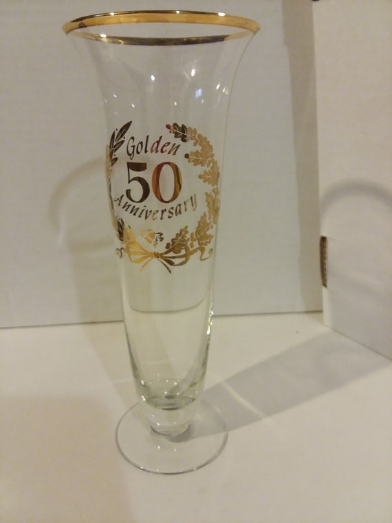 50th Anniversary Vase Etsy