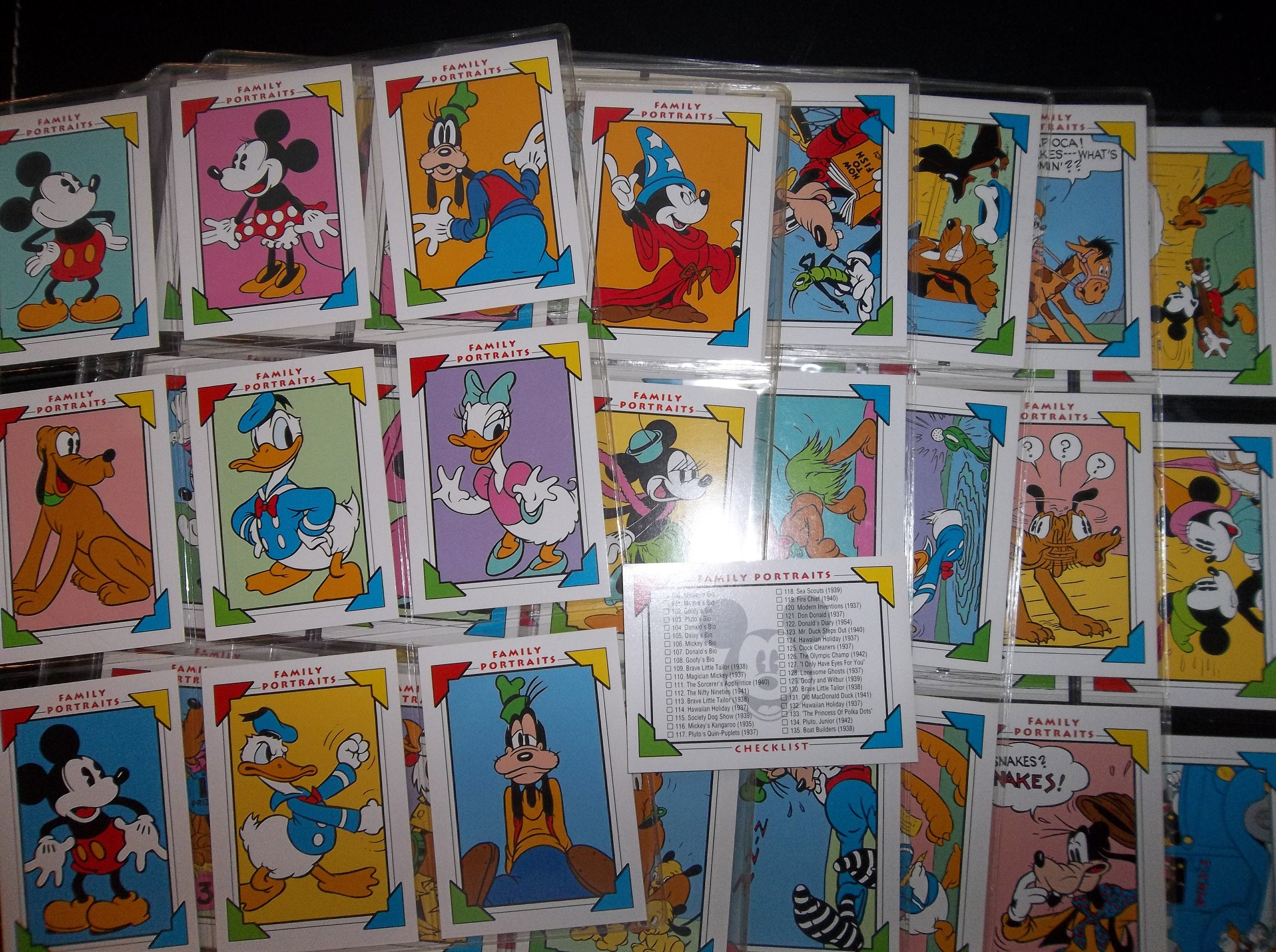 Disney Impel Family Portraits Trading Cards Etsy